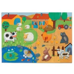 Puzzle Djeco 3 Ans Tactiloferme -Petit Monde Soldes puzzle 3 ans tactiloferme 1