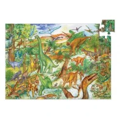 Puzzle Djeco 5 Ans Dinosaures 100 Pièces -Petit Monde Soldes puzzle dinosaures 100 pieces 1