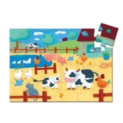 Puzzle 3 Ans Les Vaches à La Ferme 24 Pièces - Djeco -Petit Monde Soldes puzzle les vaches a la ferme djeco 1