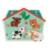 Djeco Puzzle Sonore Animaux De La Ferme Ouaf Woof -Petit Monde Soldes puzzle sonore animaux de la ferme ouaf woof
