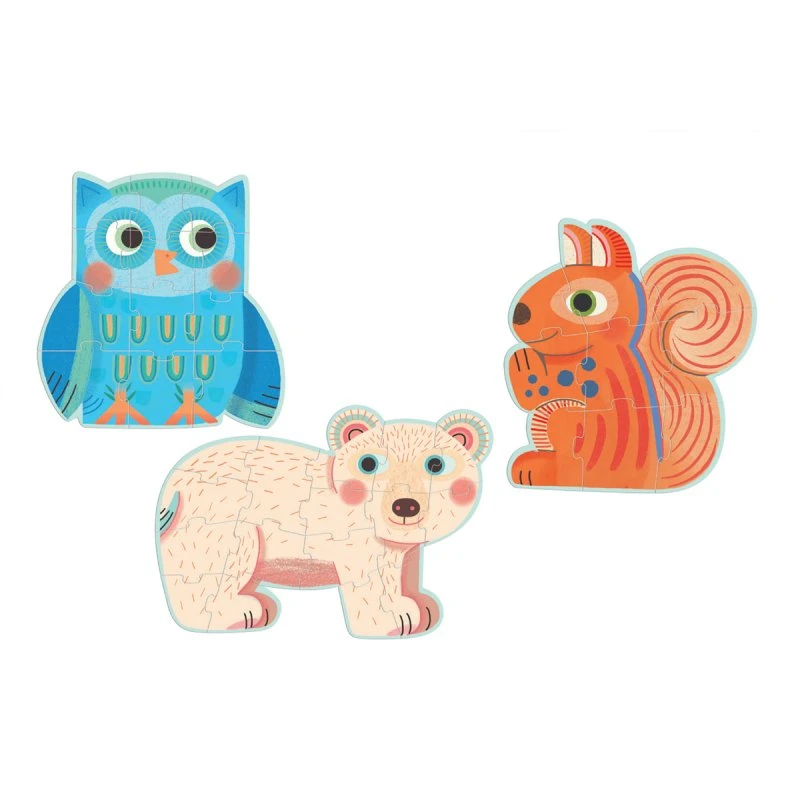 Djeco Puzzles Primo 3 Ans Dans La Forêt De 9 à 16 Pièces 4 Djeco Puzzles Primo 3 Ans Dans La Forêt De 9 à 16 Pièces – Image 2