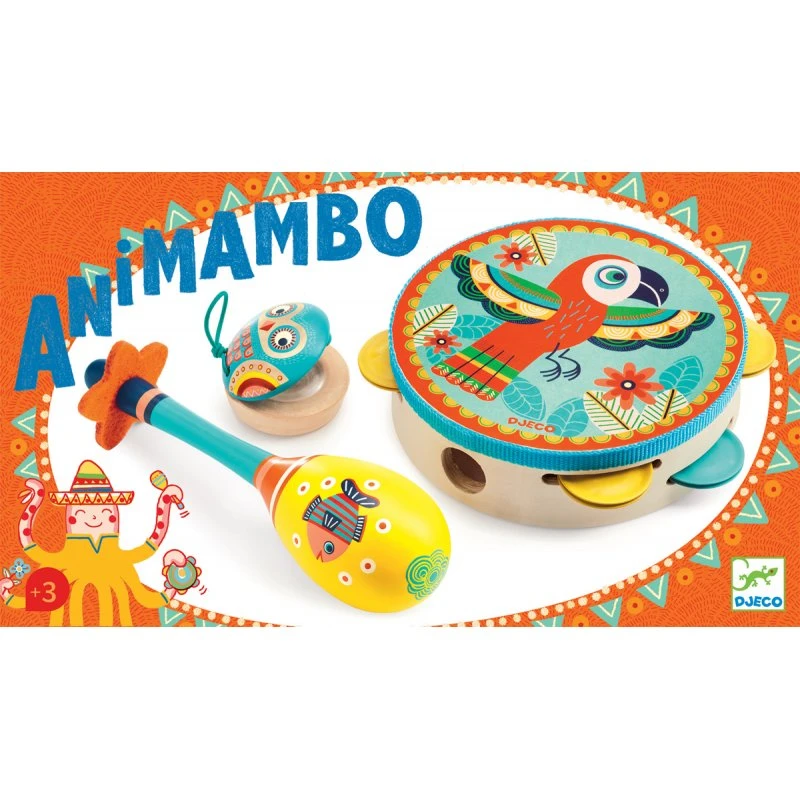 Djeco Set Tambourin Maracas Castagnette 4 Djeco Set Tambourin Maracas Castagnette – Image 2